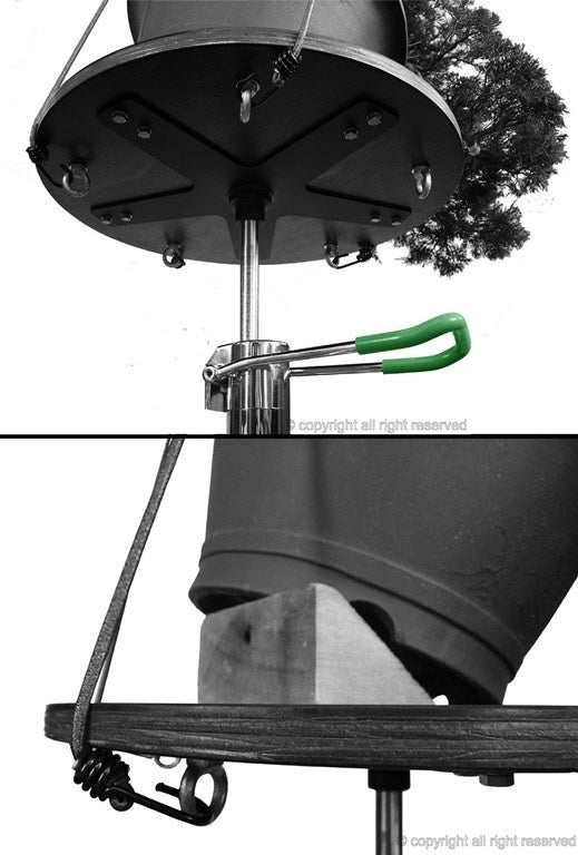 Green T Hydraulic Lift Bonsai Ronde Draaitafel PLUS