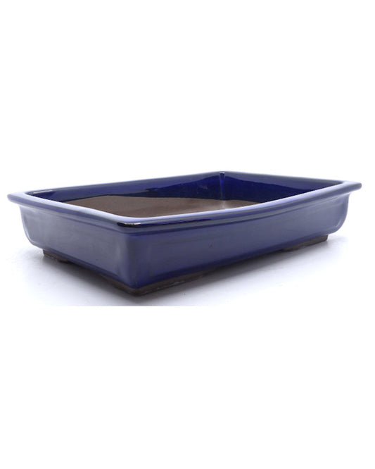 Bonsai pot blauw rechthoekig 37cm