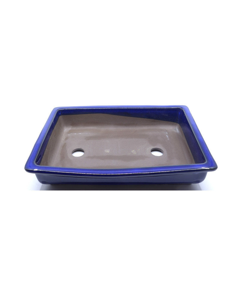 Bonsai pot blauw rechthoekig 35cm