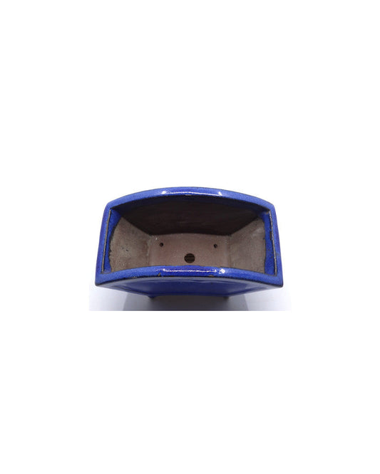 Bonsai pot blauw fan 15cm