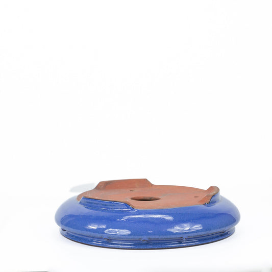 Bonsai pot trommel blauw rond 31cm