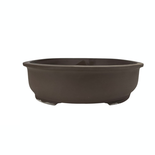 Bonsai-pot - oval, uglaseret (41 cm bred)