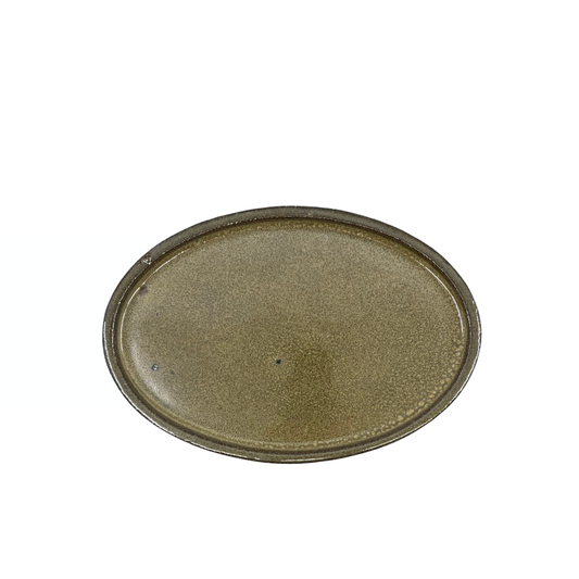 Bonsai underskål grøn oval 24cm