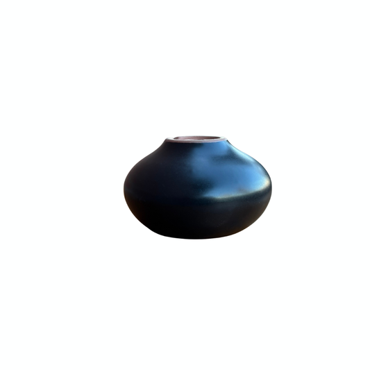 Shohin bonsai-pot sort mat kugle 12cm