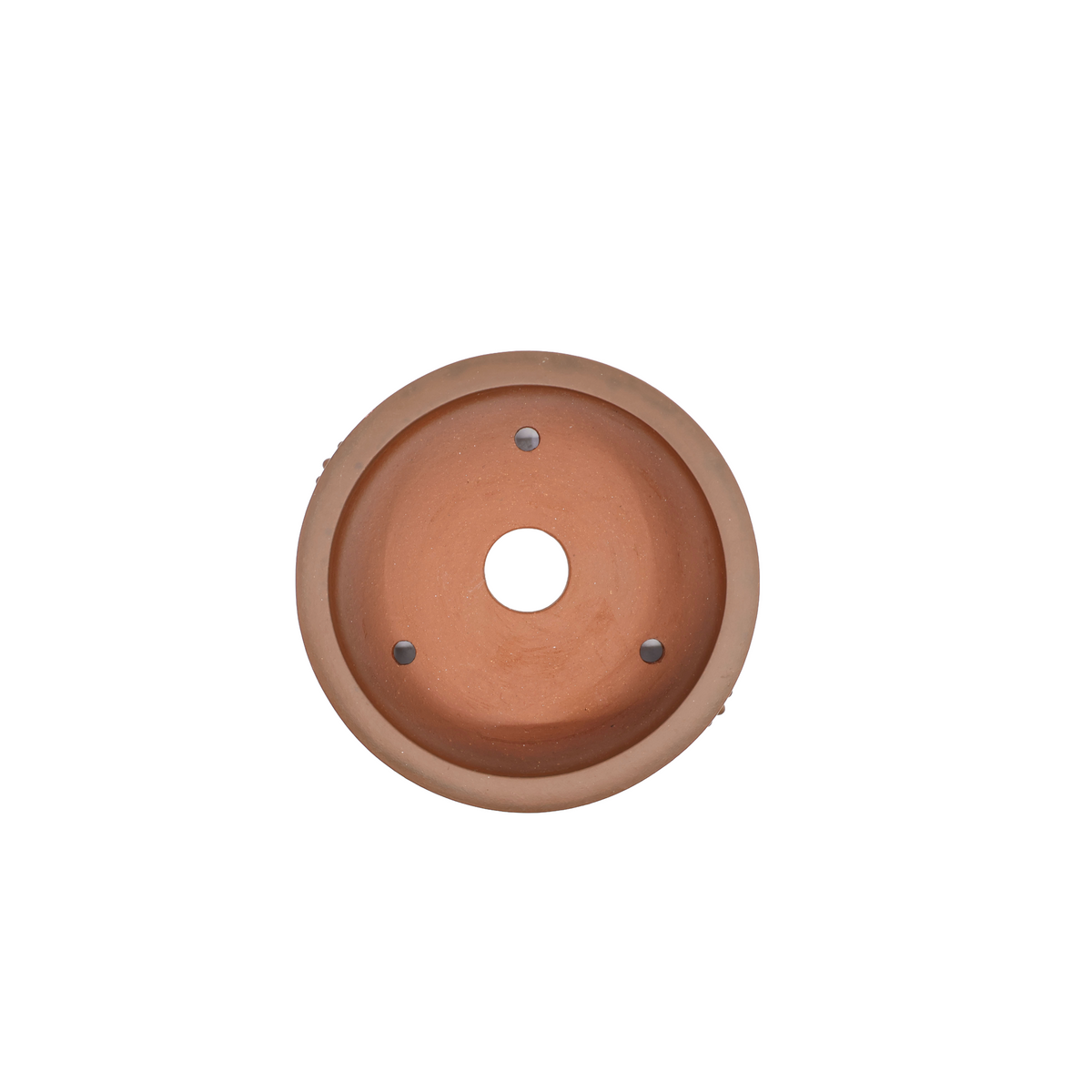 Bonsai pot ongeglazuurd rond 10cm