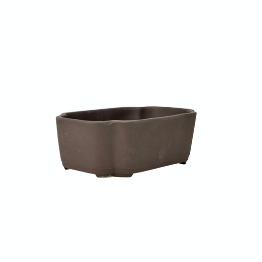Bonsai-pot uglaseret mokko 18 cm