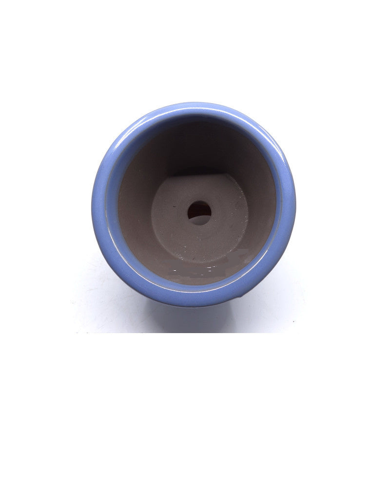Bonsai pot semi-cascade rond licht blauw 12cm