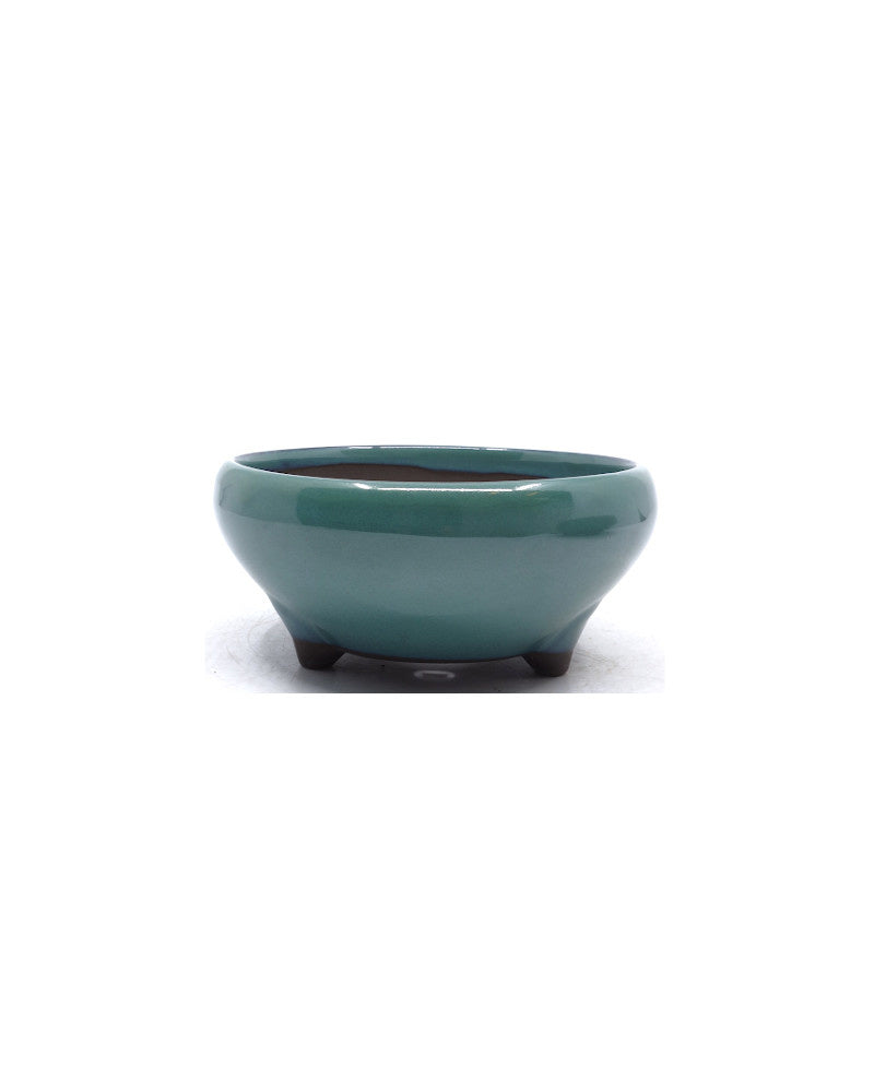 Bonsai pot groen rond 16cm