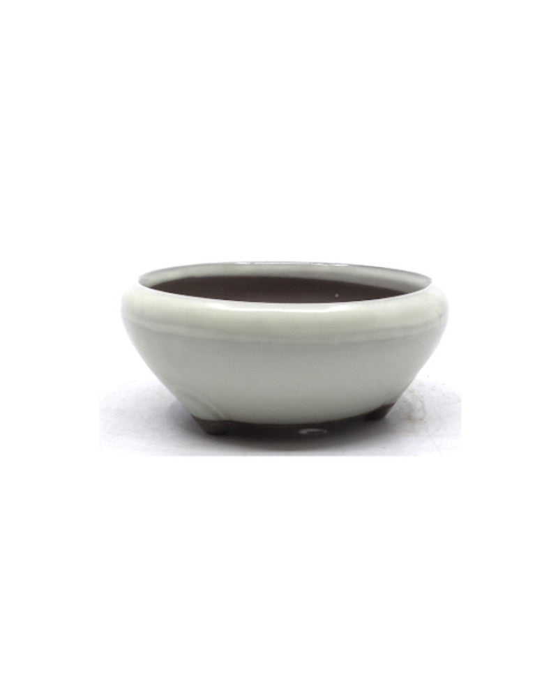 Bonsai pot creme rond 19cm
