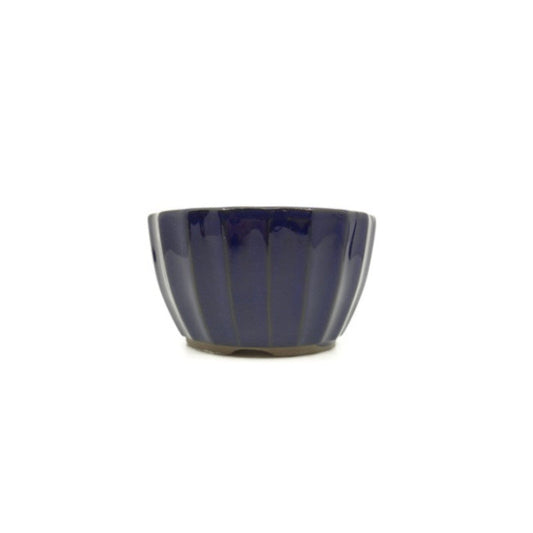 Bonsai pot donker blauw chrysanten 12cm