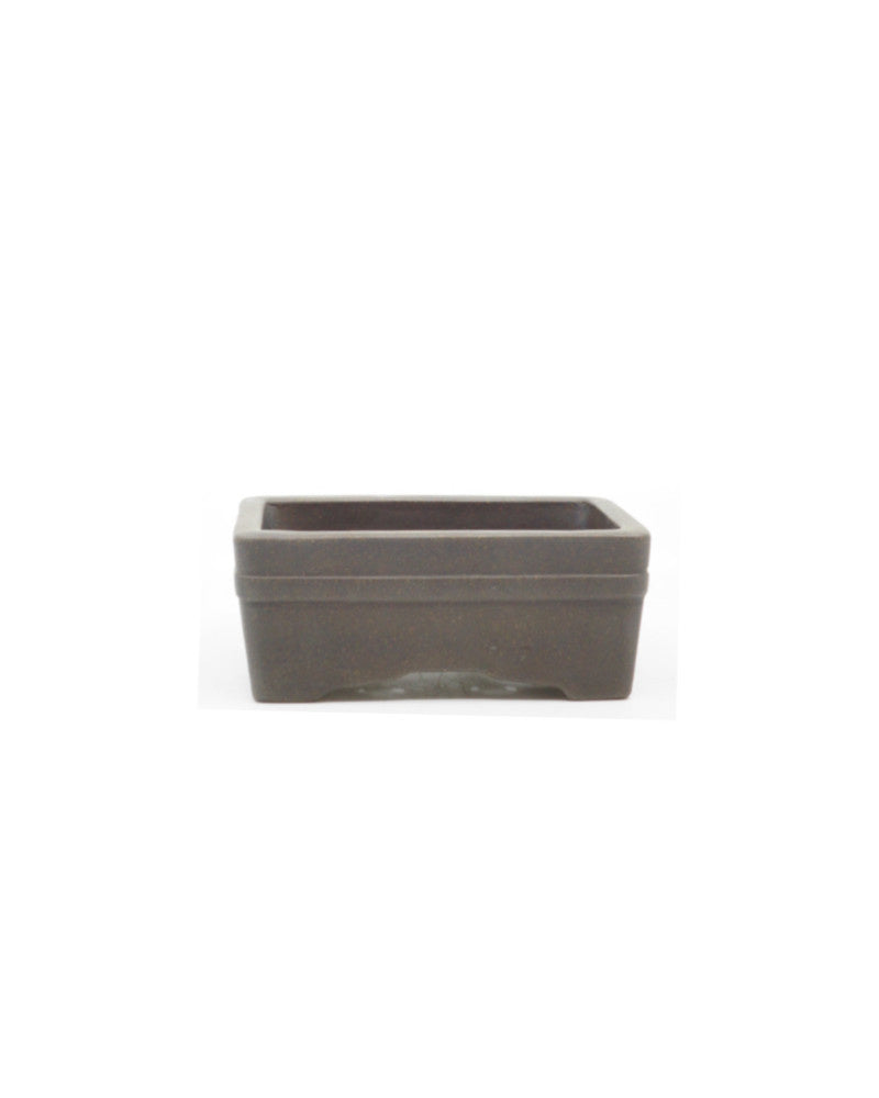 Shohin bonsai pot Yixing ongeglazuurd rechthoek 12cm