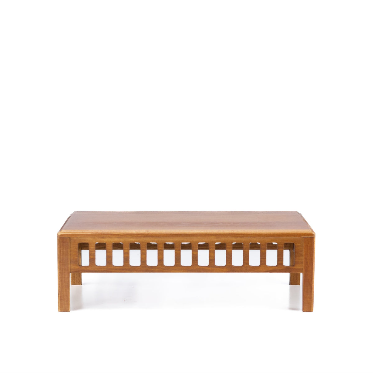Bonsaibord lysebrun, træ med lameller 25 cm