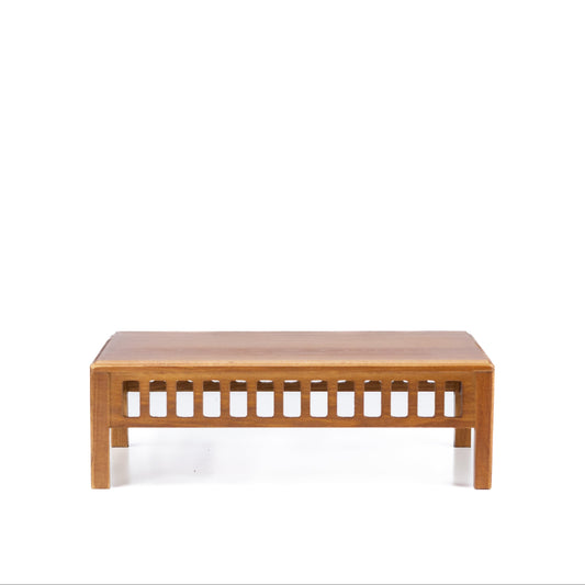 Bonsaibord lysebrun, træ med lameller 25 cm