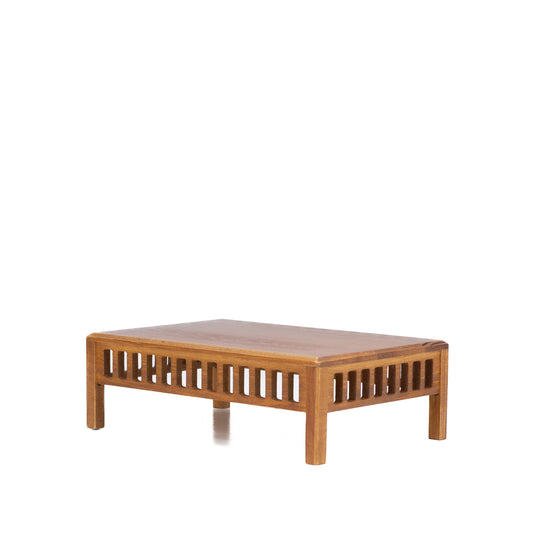 Bonsaibord lysebrun, træ med lameller 25 cm