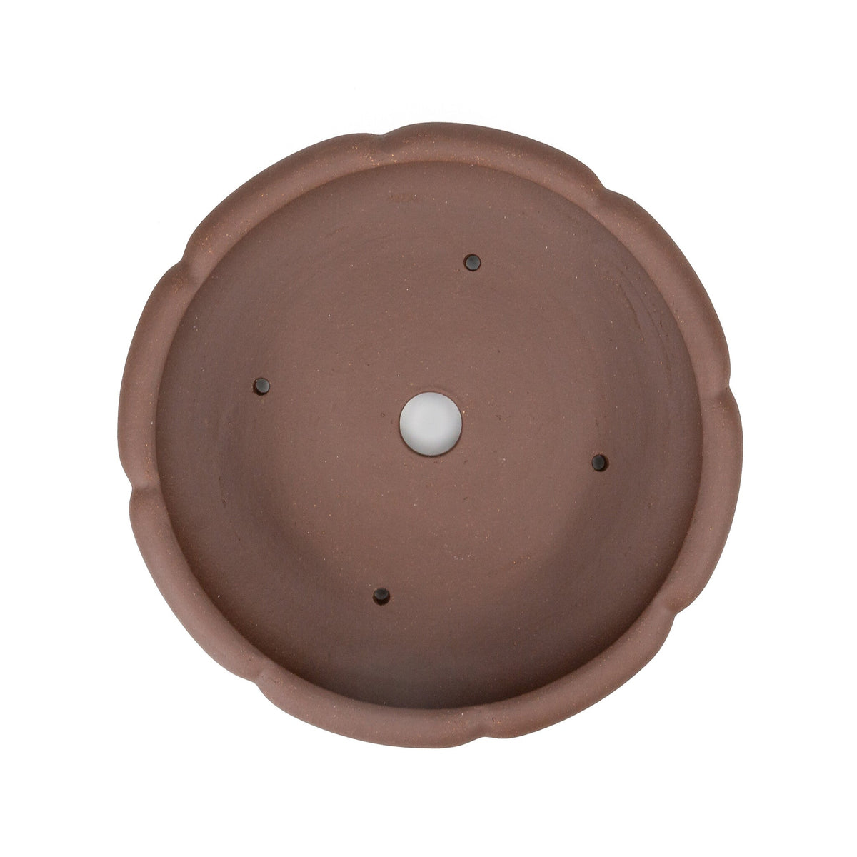 Bonsai pot ongeglazuurd chrysanten rond 30cm