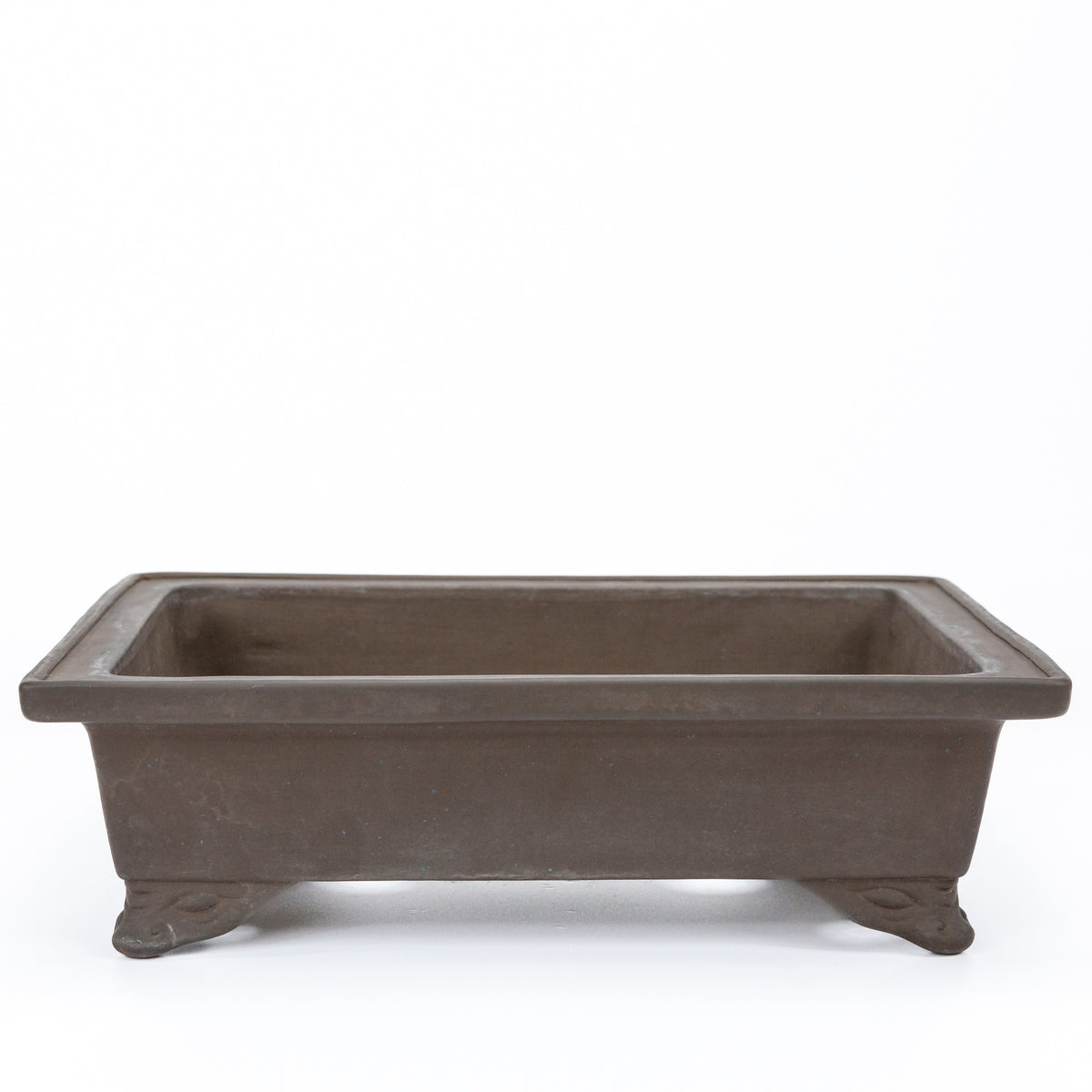 Bonsai pot Yamaaki ongeglazuurd gebruikt rechthoek 29.5cm