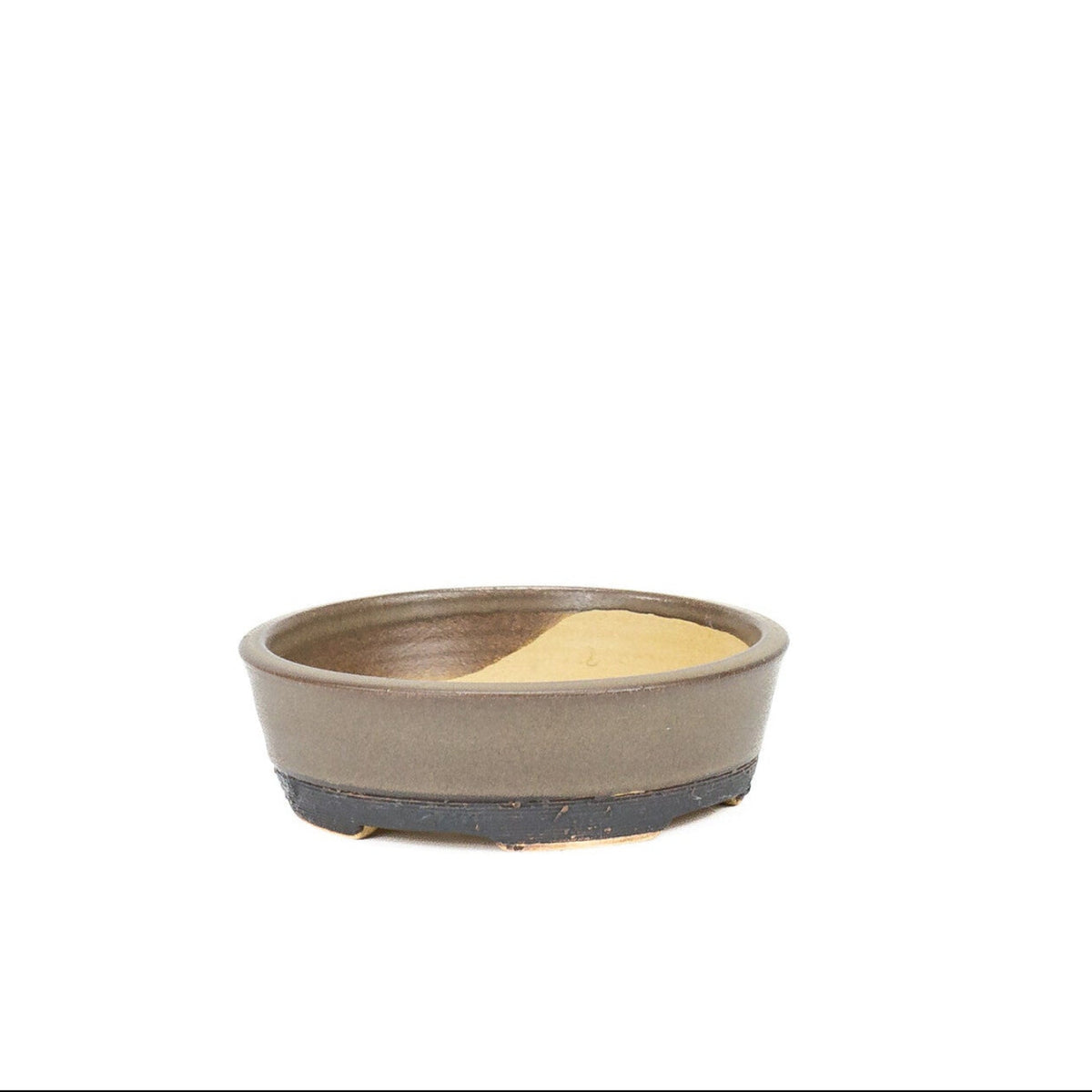 Bonsai pot bruin mat rond 11.3cm