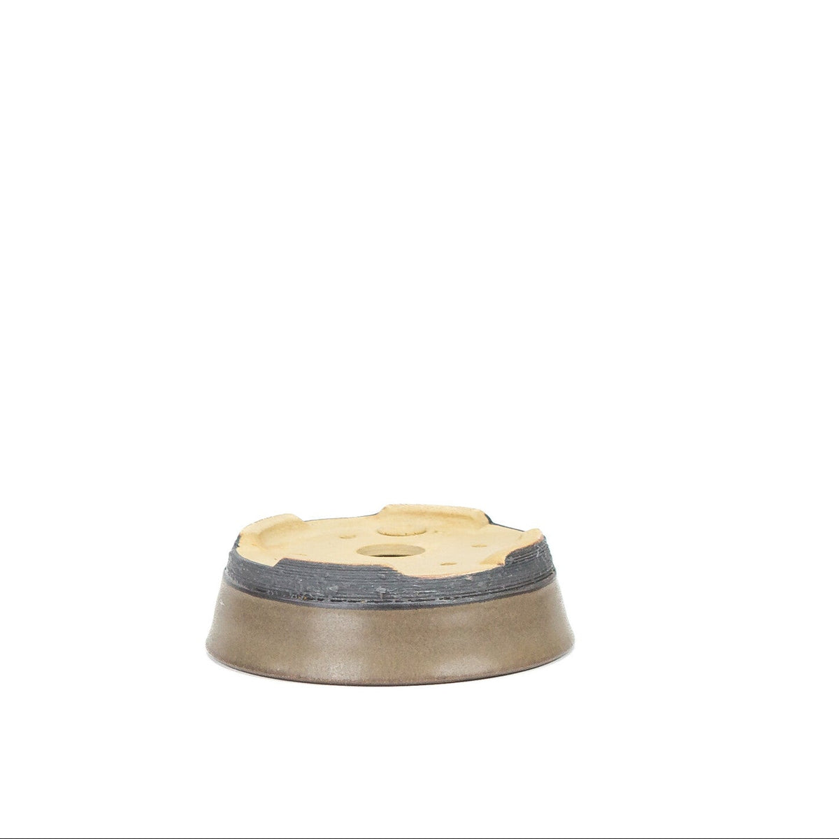 Bonsai pot bruin mat rond 11.3cm