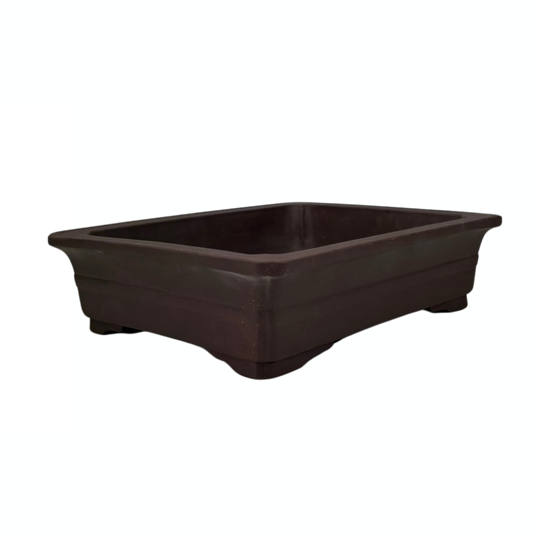 Bonsaikrukke - rektangulær, uglaseret (35 cm bred)