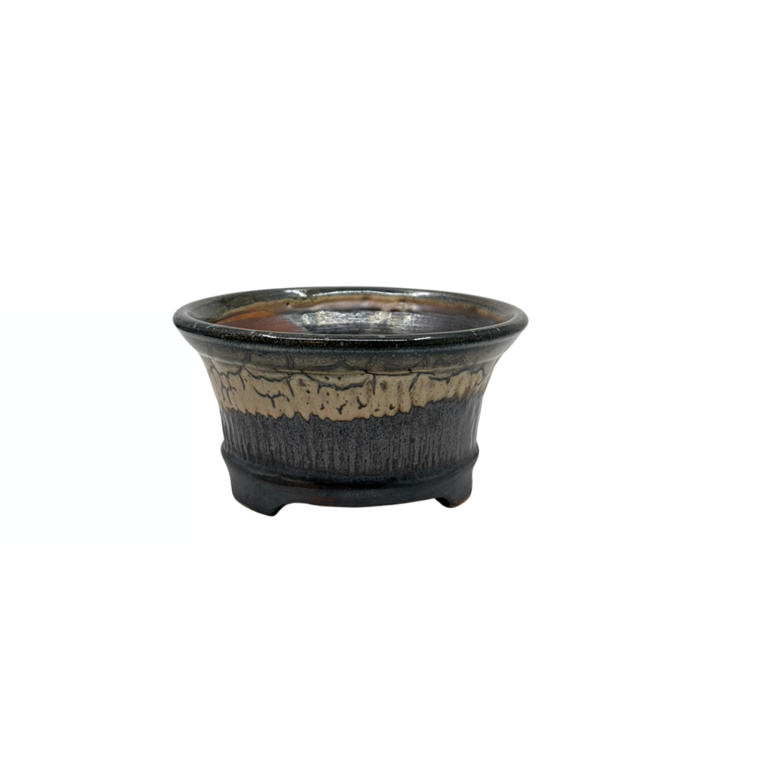 Bonsaikrukke kul med beige detaljer René Lecocq 13 cm