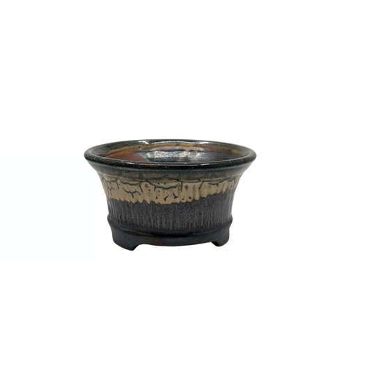 Bonsaikrukke kul med beige detaljer René Lecocq 13 cm