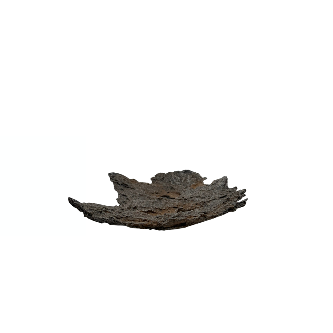 Bonsai-plade brun med rustaccenter 16cm