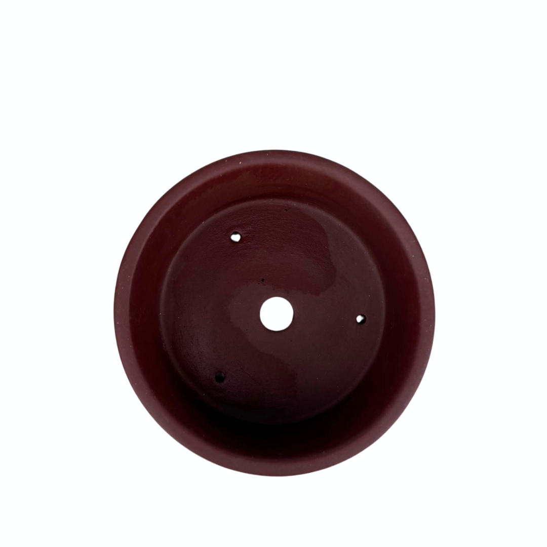 Bonsaikrukke uglaseret rund 11 cm
