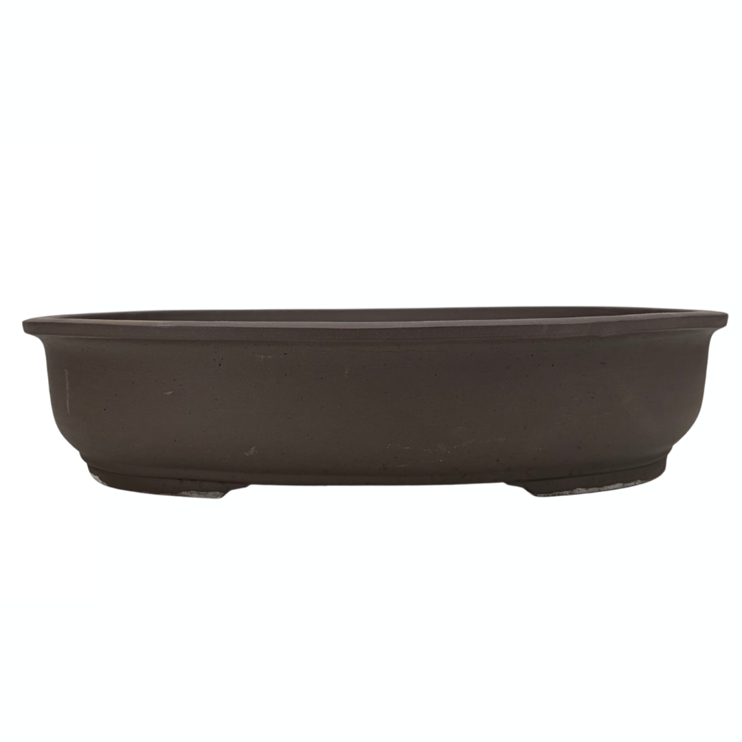 Bonsai-pot - oval, uglaseret (41 cm bred)