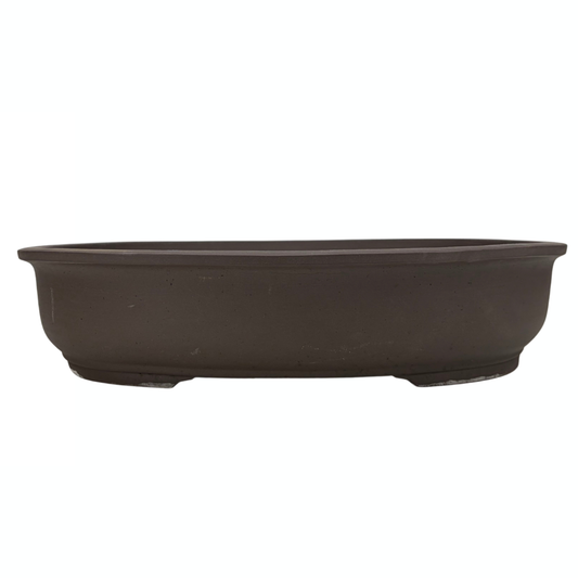 Bonsai-pot - oval, uglaseret (41 cm bred)