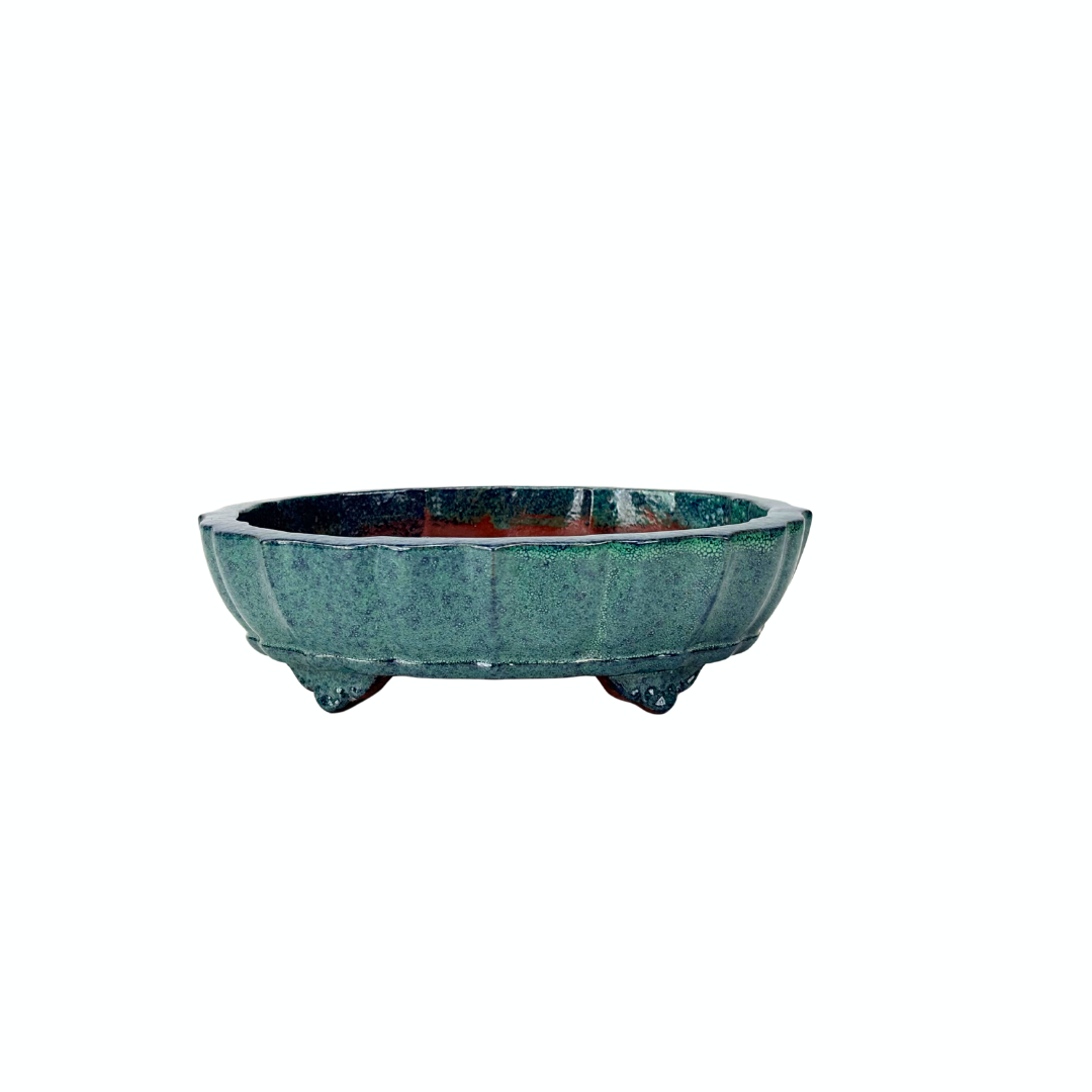 Bonsai pot donker groen mokko 25cm