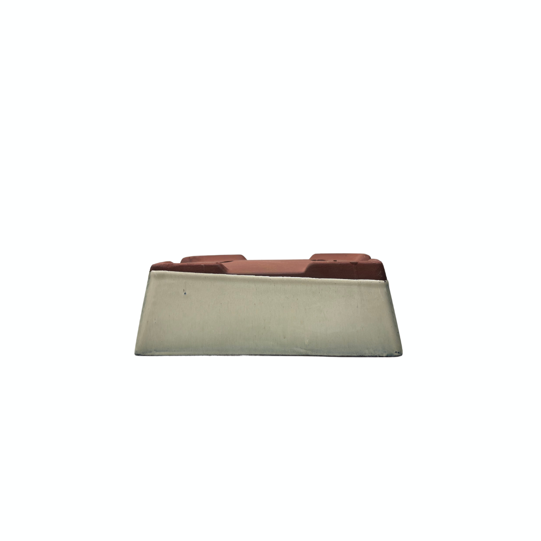 Bonsai-pot creme rektangulær 15 cm - sæt