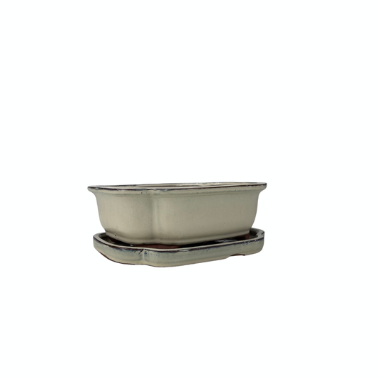 Bonsai-potte creme mokko 16cm - sæt