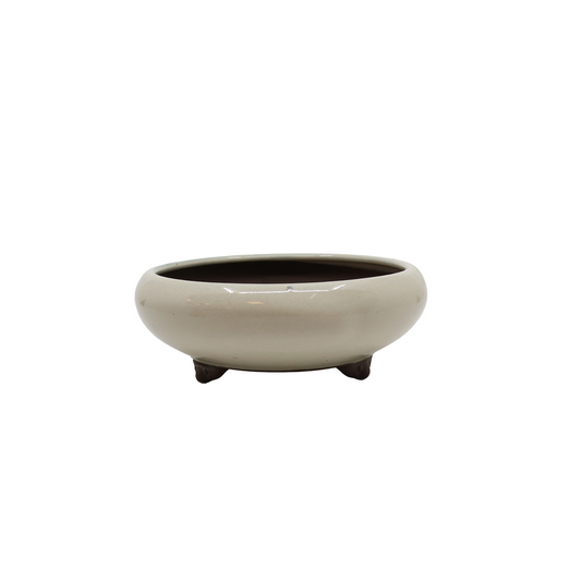 Bonsaikrukke creme rund 16cm