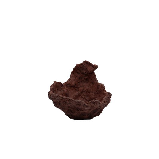 Bonsai-krukke måneform – håndlavet 16cm