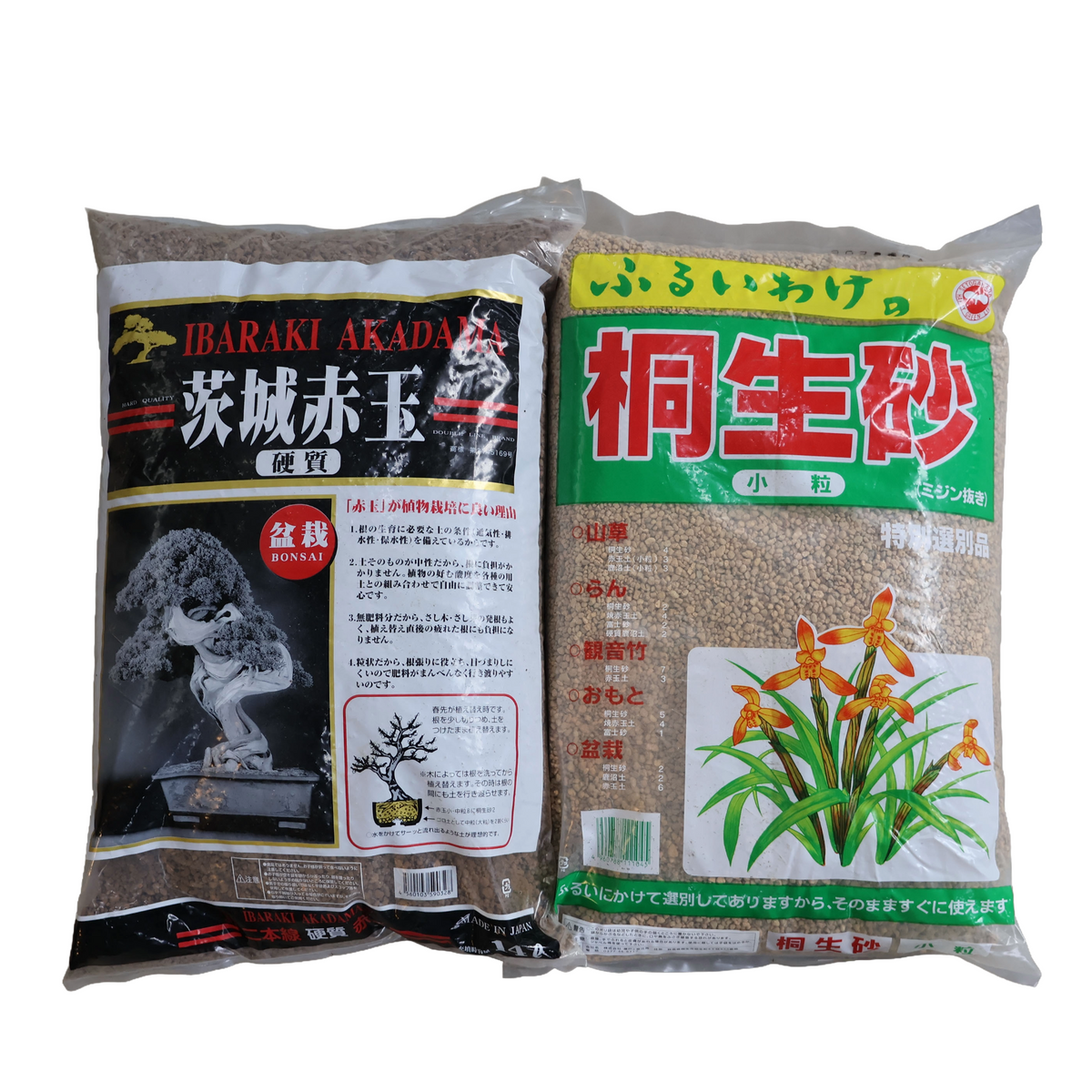 Bonsai Akadama (14L) + Kiryu (14L) fordelspakke